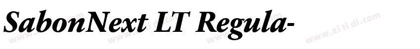 SabonNext LT Regula字体转换
